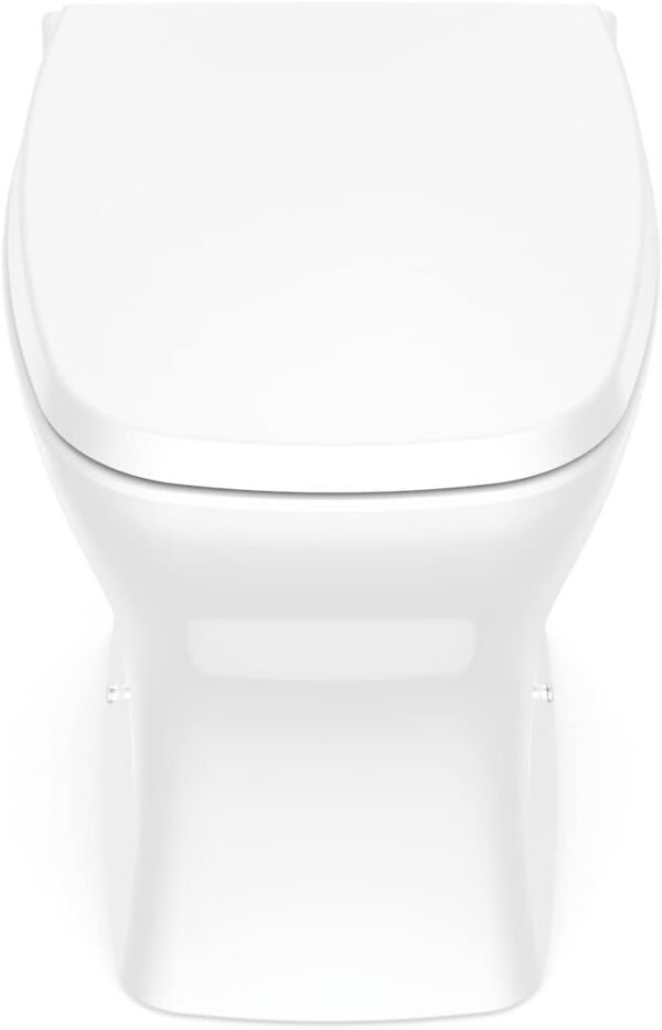 Celite, Kit de bacia convencional rimless com assento PP softclose e itens de instalação Vip, branco - Imagem 5
