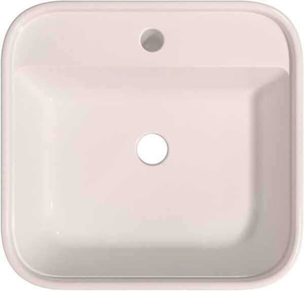 Cuba Pia De Apoio Para Banheiro Mármore Sintético Acabamento Branco Brilhante 32X31 - Imagem 6