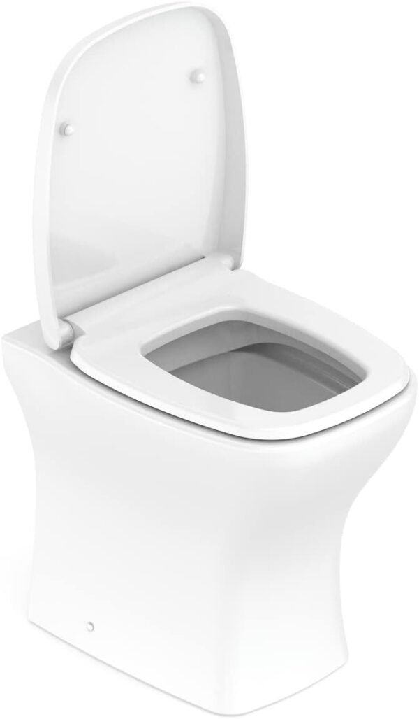 Celite, Kit de bacia convencional rimless com assento PP softclose e itens de instalação Vip, branco - Imagem 6