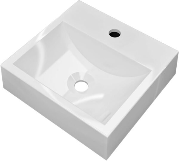 Cuba Pia de Apoio Quadrada 32x30 Branca Banheiro Lavabo Beltempo BT-2002 - Imagem 7