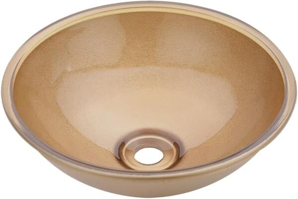 Cuba Pia De Apoio Vidro Redonda 29cm Para Banheiro Lavabo Cristal Beltempo (Preta) - Imagem 17