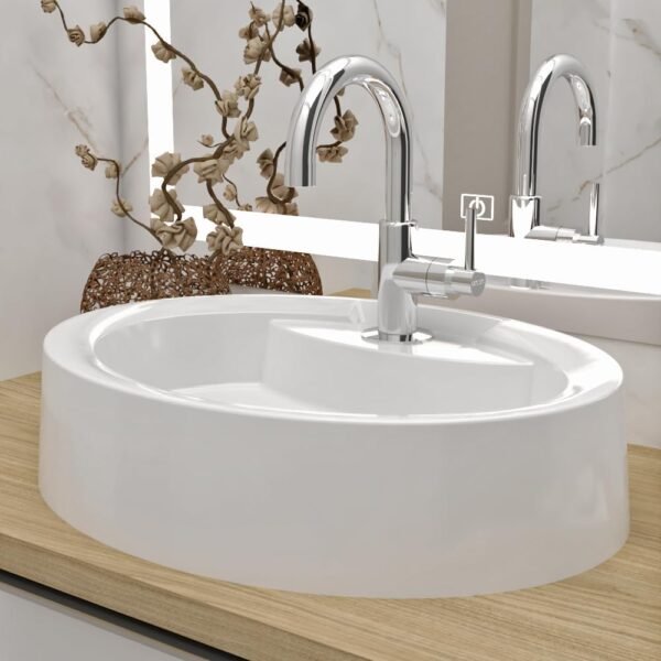 Cuba De Banheiro Pia Oval De Apoio 44x34cm Jade Beltempo - Imagem 6