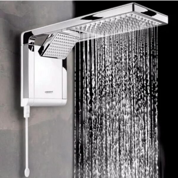 Ducha Acqua Duo Ultra Branco e Cromado 6800W com Haste para Controle da Temperatura com Comando Eletrônico e Jato Direcionável - Lorenzetti - Imagem 4