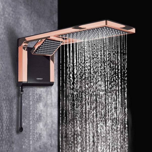 CHUVEIRO ACQUA DUO, LORENZETTI, BLACK/ROSE GOLD 127V/5500W - Imagem 2